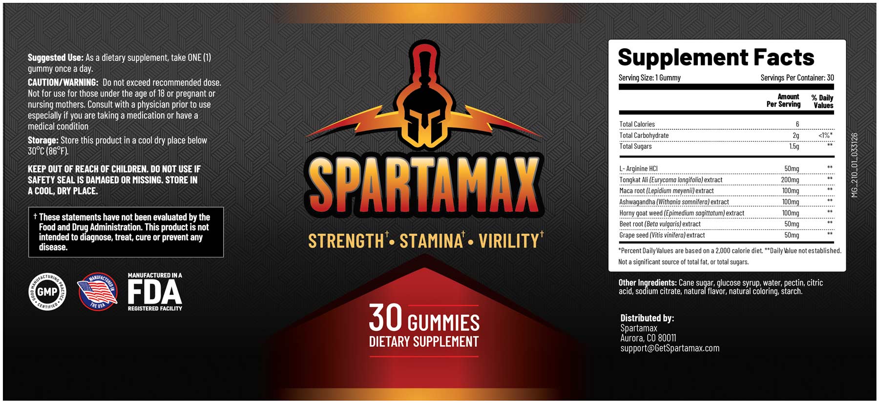 Spartamax Male Vitality Gummies